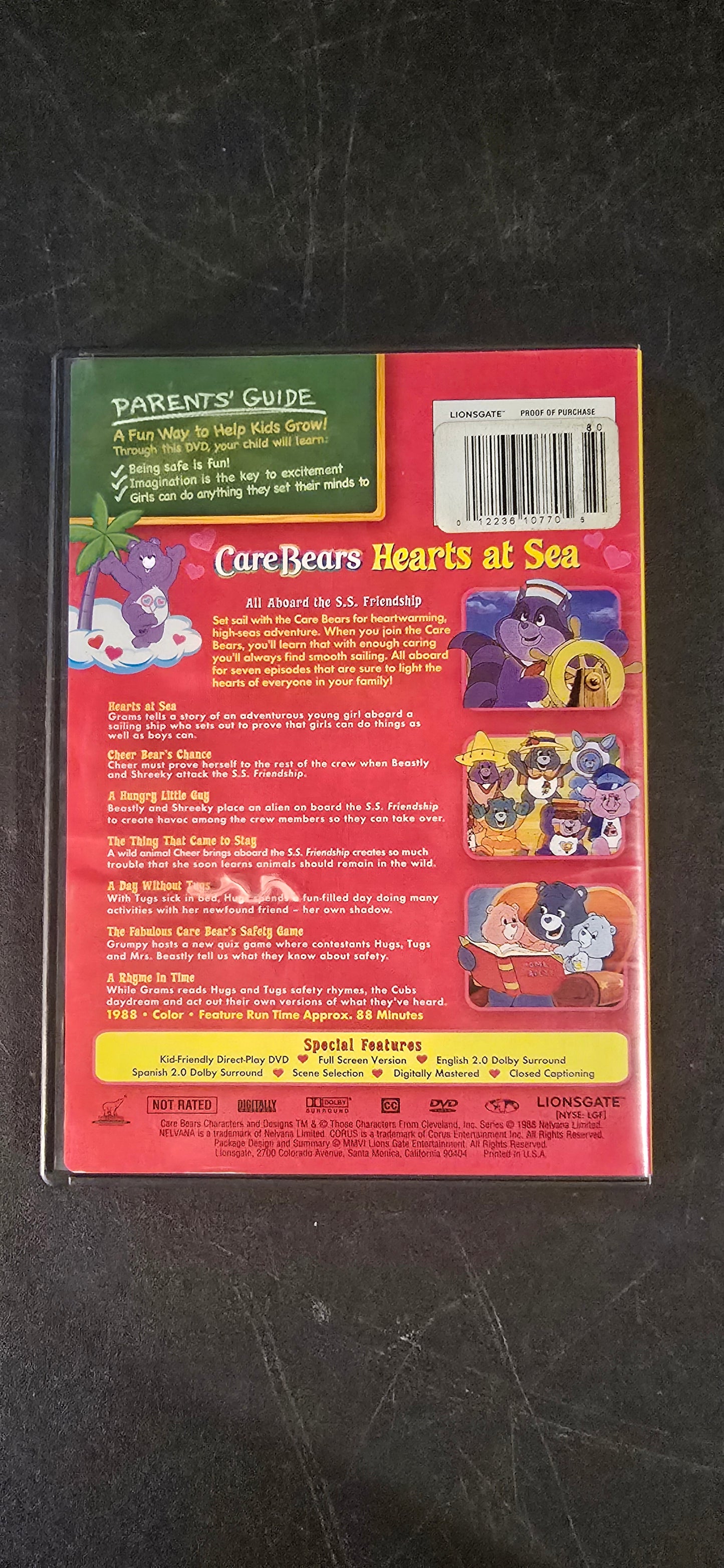 CareBears Hearts ar Sea DVD