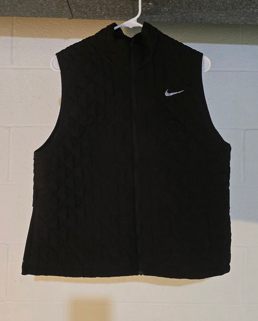 Women's Black Nike  Zipup Vest XL